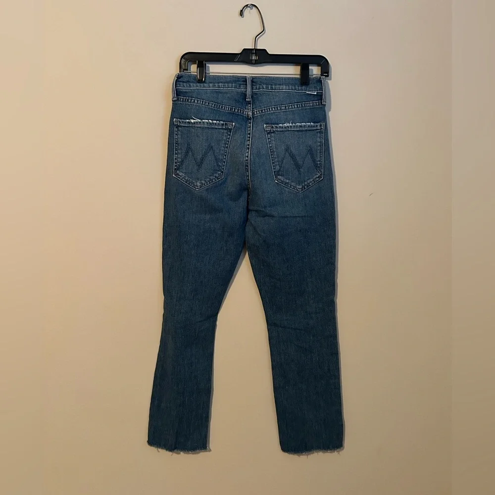 Mother Denim Pixie Dazzler Ankle Fray Jeans in Love Pop Size 28